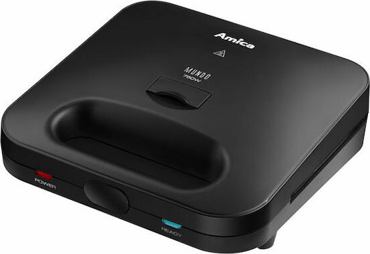 Amica SMK4011 Sandwich Maker with Removable Plates for for 2 Sandwiches Sandwiches 750W Black