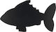 Securit Chalkboard Fish Wall Chalk Board 29.8x50cm