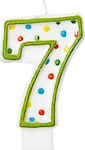 Amscan Birthday Candle Number "7" Multicolored 176007