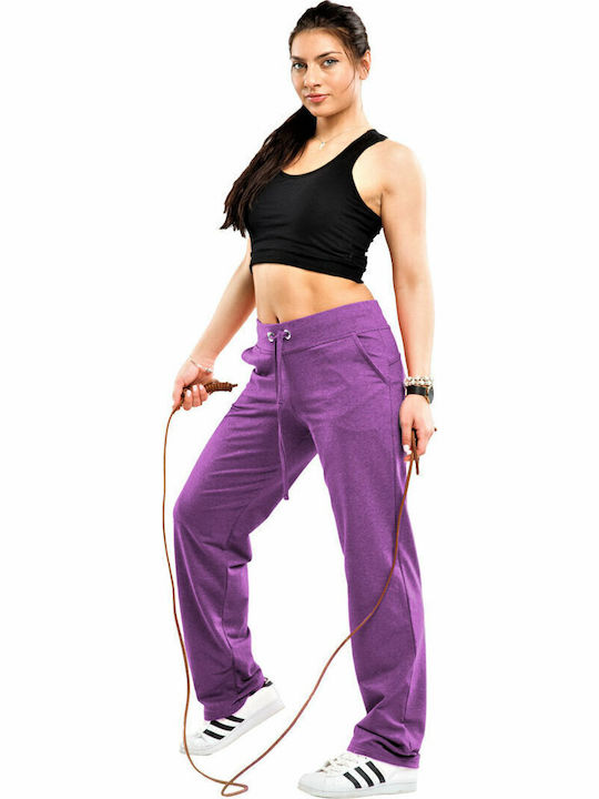 Bodymove Παντελόνι Φόρμας Μωβ
