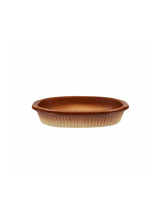 Art et Lumiere Dionysos Porcelain Oval Individual Heat-Resistant Cookware 23x13x4cm