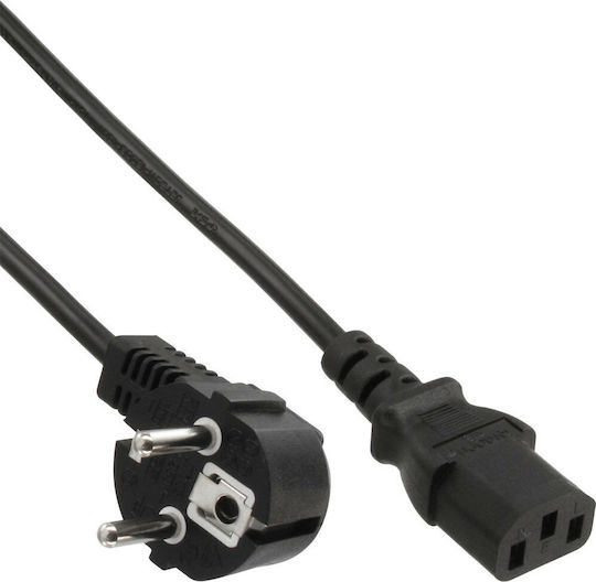InLine Schuko - IEC C13 Cable 1.8m Μαύρο 16652