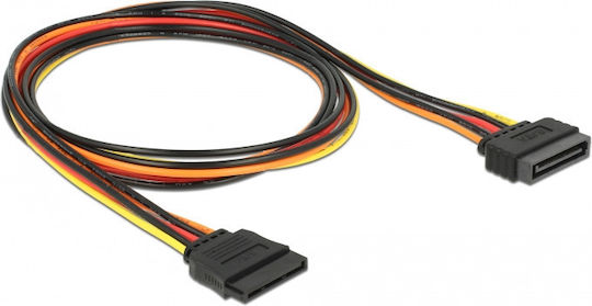 DeLock 15-Pin Sata - 15-Pin Sata Cable 1m Πολύχρωμο 60133