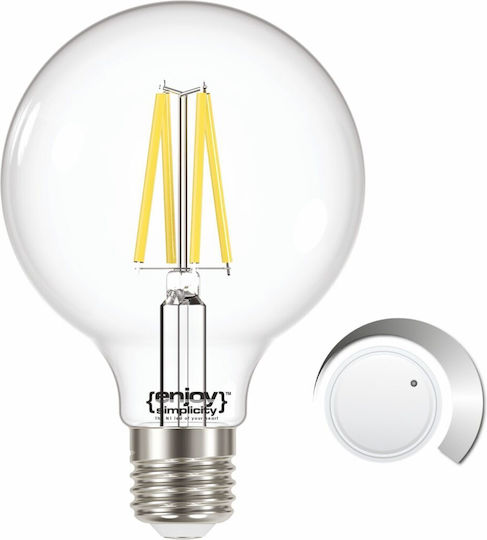 Elvhx LED Bulb 7.5W for Socket E27 and Shape G95 Natural White 806lm Dimmable