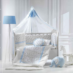abo Set Pentru Patut Elephant Albastru 9buc piese