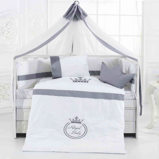 abo Σετ Κούνιας Royal Γκρι 9τμχ