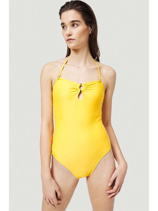 O'neill Strapless Swimsuit Pw Venice Dreams Yellow