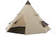 Grand Canyon Black Falls 8 Camping Tent Teepee Black 4 Seasons For 8 People 500x500x300cm