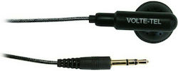 Volte-Tel Ακουστικά Ψείρες Earbuds VT015 Mono 2.5mm Μαύρα