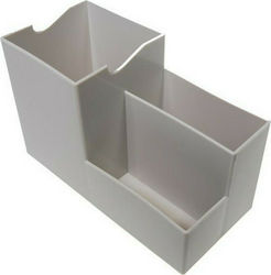 Plastik- Stiftehalter in Gray Farbe 15x7x15cm.