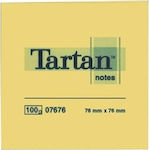 Tartan TART654 Post-it Notes Pad Cube 100 Sheets Yellow 7.6x7.6cm