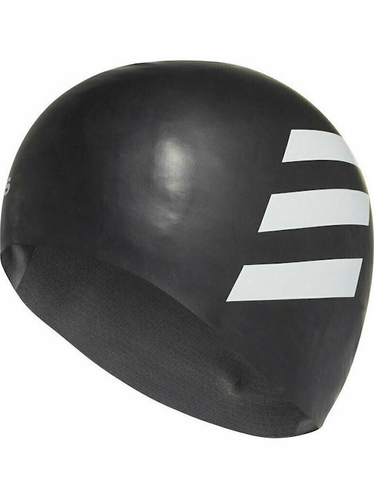 adidas 3-Stripes Silicone Adults Swimming Cap B...