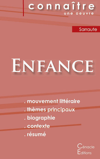 ENFANCE DE NATHALIE SARRAUTE (FICHE DE LECTURE) POCHE ENFANCE DE NATHALIE SARRAUTE (FICHE DE LECTURE) POCHE
