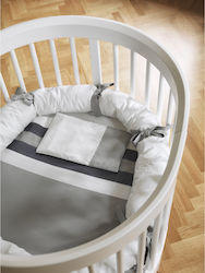 Pali Baby Cradle Bedding Set Lab 03 4pcs Gray