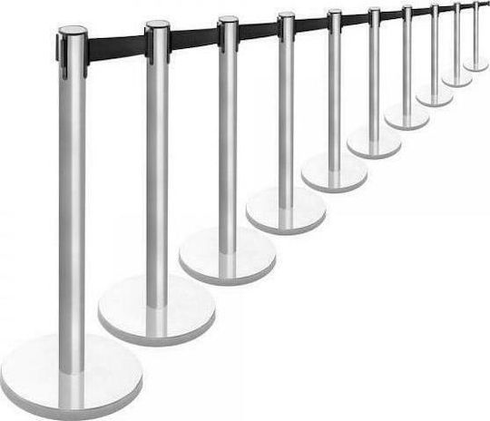 Next Systems Bariere de siguranță Post Negru Set cu curea 2mx91cm SBL-200-10