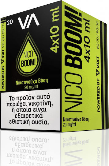 Innovation Nico Boom Νικοτίνη 20mg 50/50 VG/PG 4 x 10ml