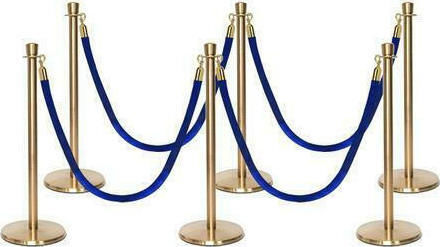 Next Systems Bariere de siguranță Post Albastru Set cu curea 1.5mx100cm RPGC-100-Set-6-Velvet-Blue-4