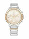 Tommy Hilfiger Eve Women's Watch Chronograph with Silver Metal Bracelet
