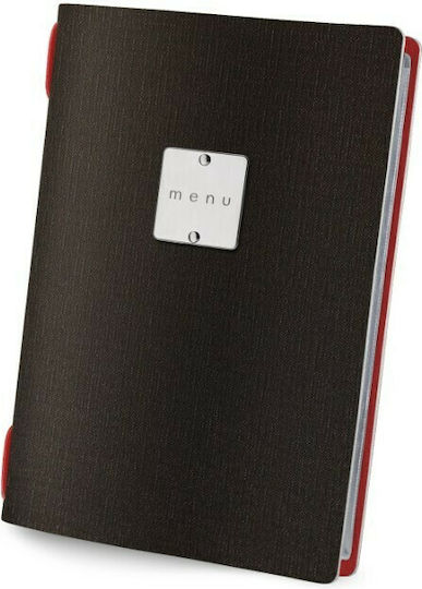DAG Style Κατάλογος Μενού σε Κόκκινο Χρώμα 21x14.8 εκ. Golfo Glossy