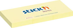 Stick'N Sticky Memo Pads Yellow 3.8x5cm Set 3 Pieces 21003 Stick'N Sticky Memo Pads Yellow 3.8x5cm Set 3 Pieces 21003