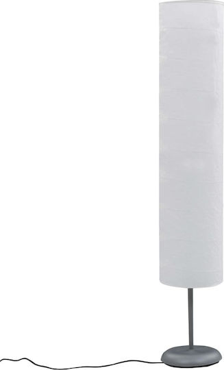 vidaXL Floor Lamp H121xW22cm. with Socket for Bulb E27 Gray