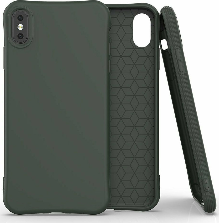 Soft Color Back Cover Dark Green (iPhone X / Xs) Skroutz.gr