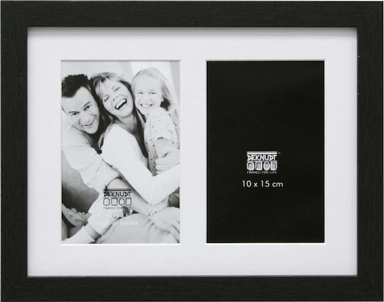 Deknudt S66KA2 10x15 Wooden Photo Frame with Black Frame