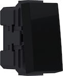 Aca Modys Recessed Electrical Lighting Wall Switch no Frame Basic Black 10101312301