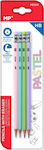 Madrid Papel Pastel Pencil HB Set with Eraser 4pcs