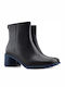 Camper Meda Leather Women's Ankle Boots with Medium Heel Black