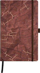 Castelli Σημειωματάριο Wabi Sabi Ριγέ με Λάστιχο και Θήκη για Στυλό A5 Bark 13x21cm