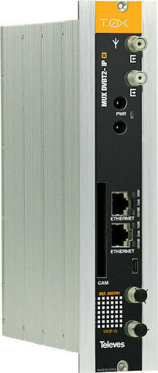 Televes T.0X DVB-T2 MUX 4CH CI to 32 IP Διαμορφωτής