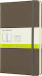 Moleskine Plain Hard Cover Notebook Large Earth Brown