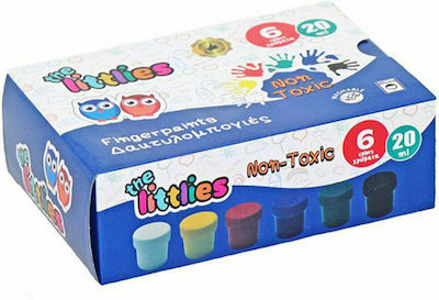 The Littlies Δακτυλομπογιές Set vopsele degete 20ml 6buc 000646124