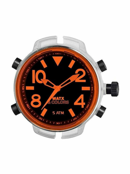 WATX & CO Ανδρικό Ρολόι 49mm Μπαταρίας με Καουτ...