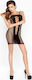Passion Dress Translucent With Open Sides Black