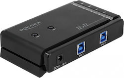 DeLock USB 3.0 Matrix Switch 2 x 2 DeLock USB 3.0 Matrix Switch 2 x 2