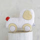 Nima Crib Decorative Pillow Vroom Vroom Ecru 40x40cm
