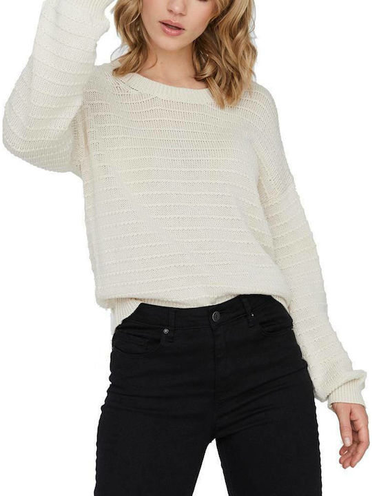 Vero Moda Women's Long Sleeve Sweater Beige