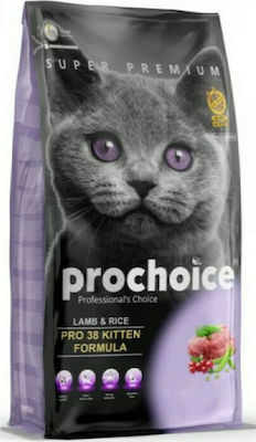 Prochoice Pro 38 Kitten Ξηρά Τροφή για Ανήλικες Γάτες με Αρνί 2kg