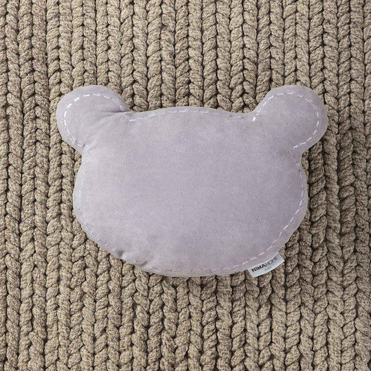 Nima Pernă Decorativă pentru Pătuț Bear Gri 40x40cm