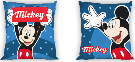 Dimcol Παιδικό Διακοσμητικό Μαξιλάρι Mickey 33 Διπλής Όψης 40x40εκ.