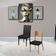 SB Home Sabrina Ελαστικό Κάλυμμα Καρέκλας Grey με Πλάτη 2τμχ
