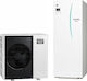 Mitsubishi Electric Zubadan Αντλία Θερμότητας 11.2kW Τριφασική 60°C Split