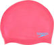 Speedo Plain Moulded Silicone Kids Swimming Cap Pink