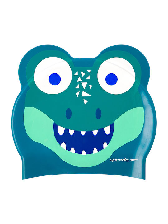 Speedo Printed Character Corey Croc Σκουφάκι Κολύμβησης Παιδικό από Σιλικόνη Πράσινο
