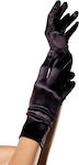 Leg Avenue 2B Wrist Length Satin Gloves Black