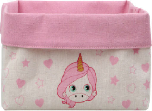 Kiokids Unicorn Nursery Storage Basket Pink