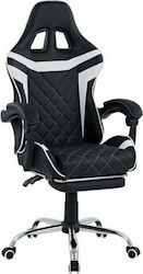 HomeMarkt HM1157.04 Gaming Chair with Footrest White