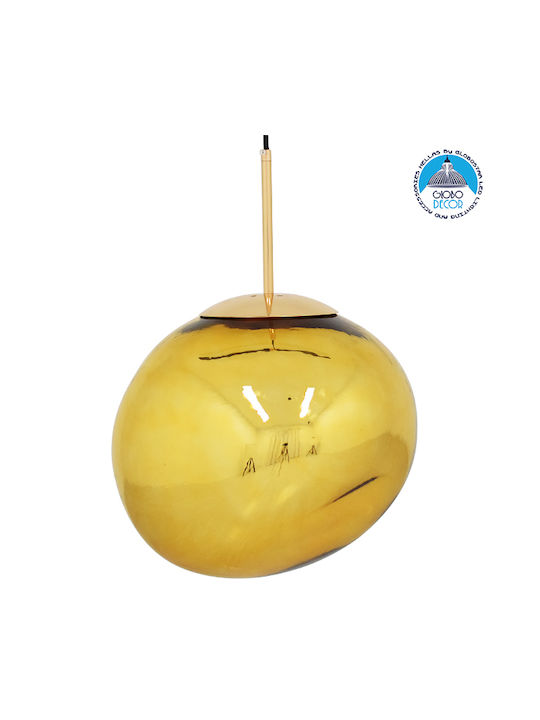 GloboStar Dixxon Lustră Auriu cu Dulie E27 36x4...